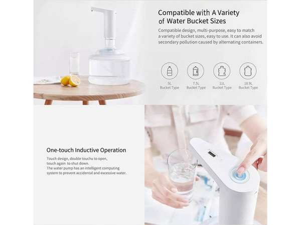 پمپ آب لمسی شیائومی Xiaomi Xiaolang TDS Automatic Water Pump HD-ZDCSJ01 - تصویر 3