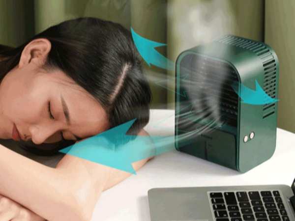 بهداشت و سلامت عمومی دستگاه رطوبت ساز شیائومی Xiaomi Miwu Jingxiang Desktop Humidification Fan LJQ-122 سبز - تصویر 4