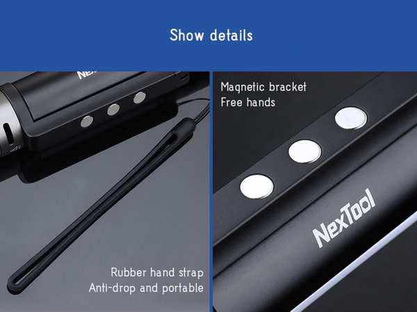 چراغ قوه و پاوربانک 6 کاره شیائومی Xiaomi NE20030 NexTool Outdoor 6 in 1 Thunder Flashlight - تصویر 4