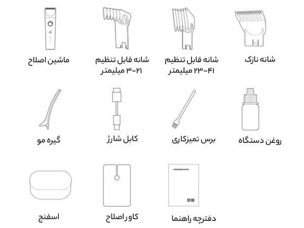 ماشین اصلاح موی شارژی شیائومی Xiaomi Mijia Hair Cut LFQ02KL/LFQ03 - تصویر 12