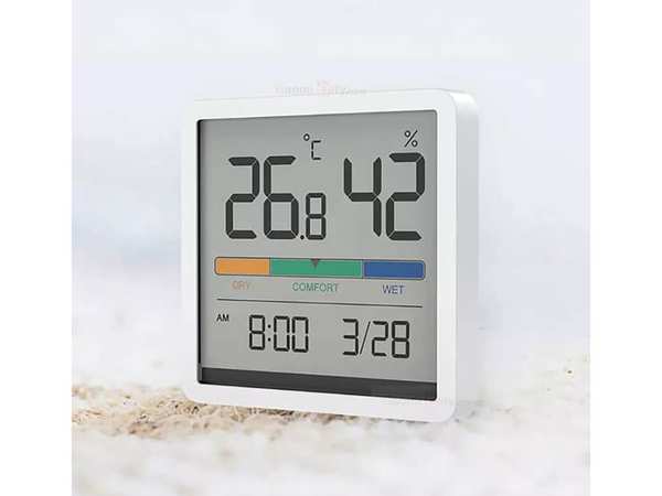 بهداشت و سلامت عمومی دماسنج و رطوبت سنج دیجیتالی شیائومی Xiaomi MIIIW Temperature and Humidity Clock NK5253 سفید - تصویر 4