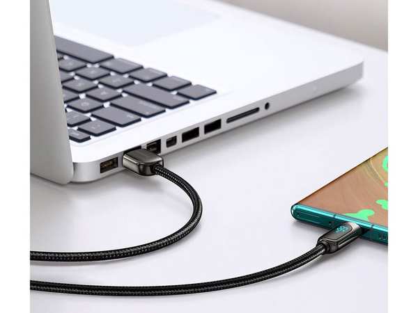 کابل یواسبی به تایپسی بیسوس Baseus CASX020101 66W USB to USB-C / Type-C Digital Display Fast Charging Data Cable 2M - تصویر 3