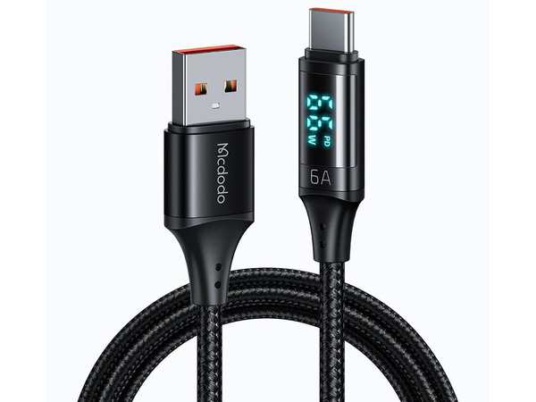 کابل Type-C مک دودو MCDODO CA-1080 Type-C Digital Display Fast Charging Data Cable 1.2M