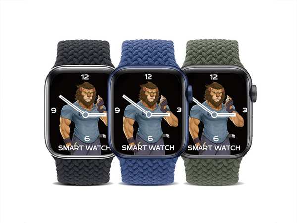 بند پارچه ای اپل‌ واچ 38 و 40 میلی‌ متر گرین Green Apple Watch 38/40mm Braided Solo Loop Strap