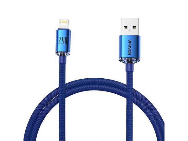 کابل لایتنینگ 2 متری بیسوس Baseus CAJY0000101 Crystal Shine 2m Lightning Cable - تصویر 2