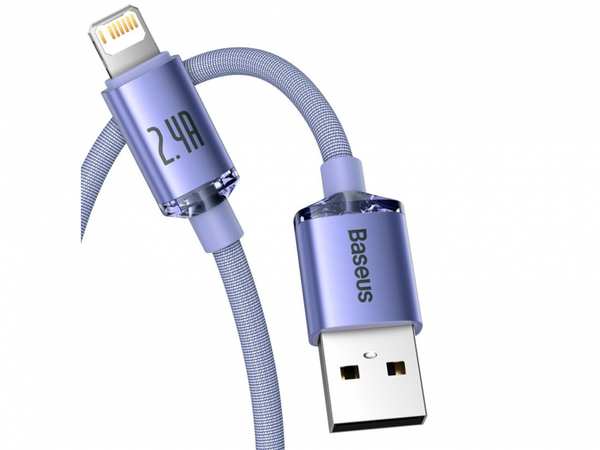 کابل لایتنینگ 2 متری بیسوس Baseus CAJY0000101 Crystal Shine 2m Lightning Cable - تصویر 9