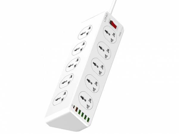 چندراهی برق 10 سوکت، 5 یواسبی و 1 تایپ‎سی الدنیو SC10610