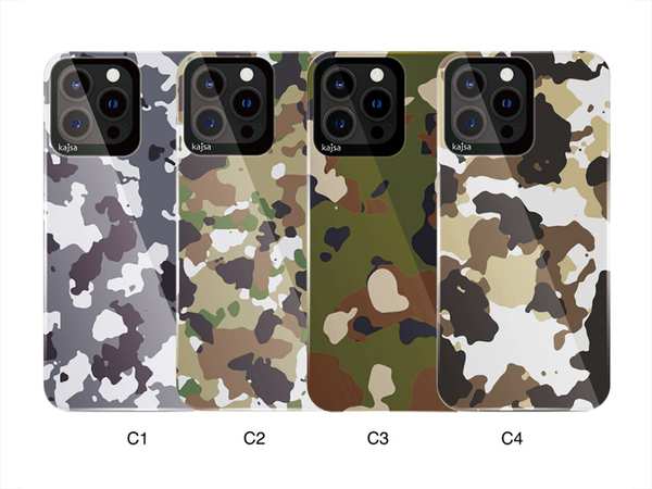 قاب ارتشی آیفون 13 پرو کجسا Kajsa iPhone 13 Pro Trans Shild Camo Pattern Case