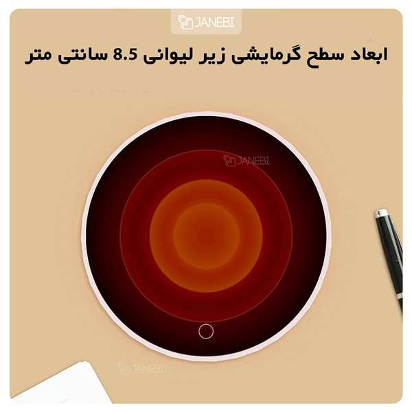 زیر لیوانی حرارتی شیائومی Xiaomi Lexiu Rosou ZS1 Thermostat Coaster 55 Degree Constant Temperature - تصویر 8