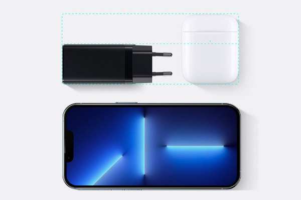شارژر دیواری فست شارژ دو پورت تایپ‌سی و یک پورت یو‌اس‌بی + کابل شارژ بیسوس BASEUS GaN3 Pro Fast Charger 2C+U 65W w/USB-C to USB-C cable (CCGP050101) - تصویر 6