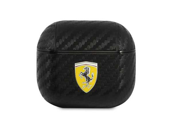کاور چرمی فیبرکربن ایرپاد 3 اپل طرح فراری CG Mobile Apple Airpods 3 Ferrari Carbon Leather Case