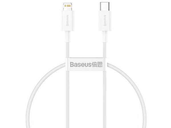 کابل فست شارژ پاوربانکی لایتنینگ به تایپسی 25 سانتیمتری بیسوس Baseus Superior Cable USB Type-C Lightning Power Delivery 20W CATLYS-02