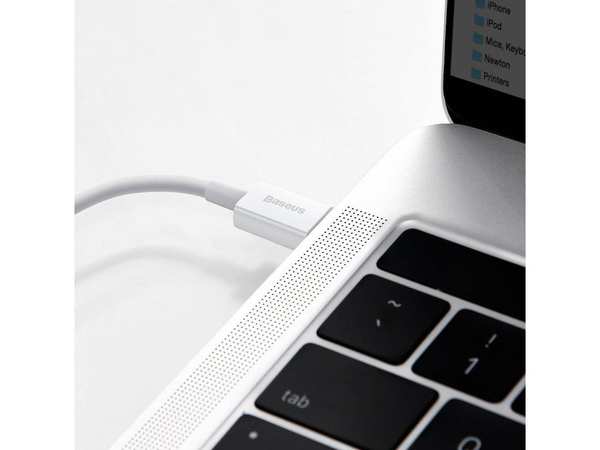 کابل فست شارژ پاوربانکی لایتنینگ به تایپسی 25 سانتیمتری بیسوس Baseus Superior Cable USB Type-C Lightning Power Delivery 20W CATLYS-02 - تصویر 9