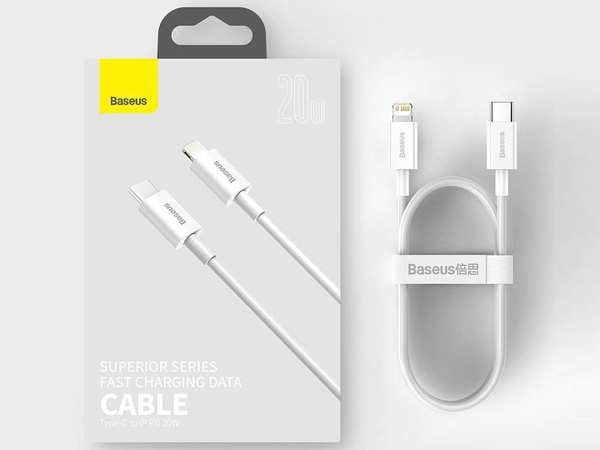 کابل فست شارژ پاوربانکی لایتنینگ به تایپسی 25 سانتیمتری بیسوس Baseus Superior Cable USB Type-C Lightning Power Delivery 20W CATLYS-02 - تصویر 10