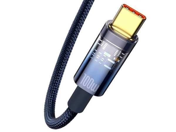 کابل سوپر فستشارژ یو اس بی به تایپ سی 100 واتی یک متری بیسوس CATS000201 - تصویر 4