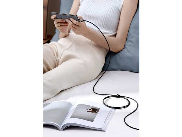 کابل سوپر فستشارژ یو اس بی به تایپ سی 100 واتی یک متری بیسوس CATS000201 - تصویر 9