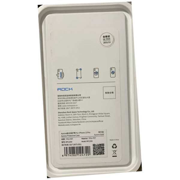 قاب نیمه شفاف براق آیفون 13 پرو راک RPC2254 - تصویر 10