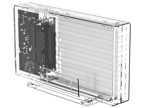 باکس هارد درایو 2.5 اینچی اوریکو Orico 2259U3-EU-CR-BP Transparent Series Dual-Bay Hard Drive Enclosure843929NC6981