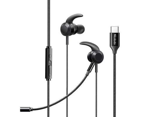 هندزفری سیمی گیمینگ حرفهای تایپسی مکدودو Mcdodo USB Type-C Gaming Earphones HP-1340