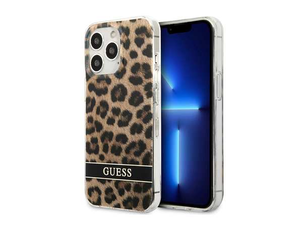 قاب محافظ براق آیفون 13 پرو طرح پلنگی CG Mobile iphone 13 Pro Guess Leopard Hard Case843924NC6976