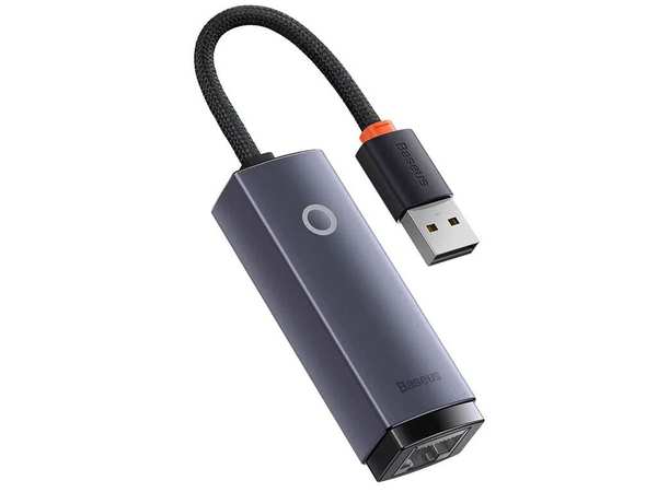 مبدل یواسبی به پورت شبکه بیسوس Baseus Ethernet Adapter USB to RJ45 LAN Port WKQX000113