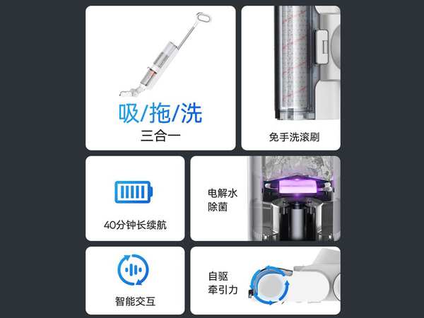 جاروشارژی و کف‌شوی برقی بیسوس Baseus X3 Electric Floor Cleaner CPXD000001 - تصویر 12