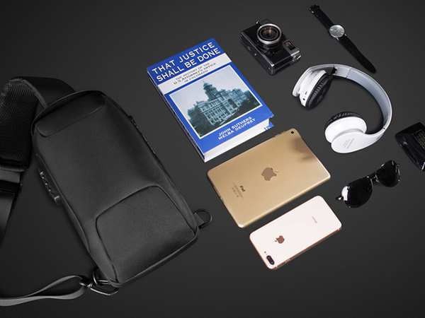 کوله کراس بادی تک بند ضد سرقت دارای پورت USB بنج BANGE BG-22085 Sling Chest Bag USB External Charging Port - تصویر 16