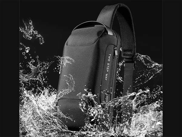 کوله کراس بادی تک بند ضد سرقت دارای پورت USB بنج BANGE BG-22085 Sling Chest Bag USB External Charging Port - تصویر 18
