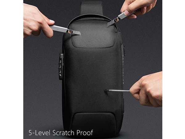 کوله کراس بادی تک بند ضد سرقت دارای پورت USB بنج BANGE BG-22085 Sling Chest Bag USB External Charging Port - تصویر 6