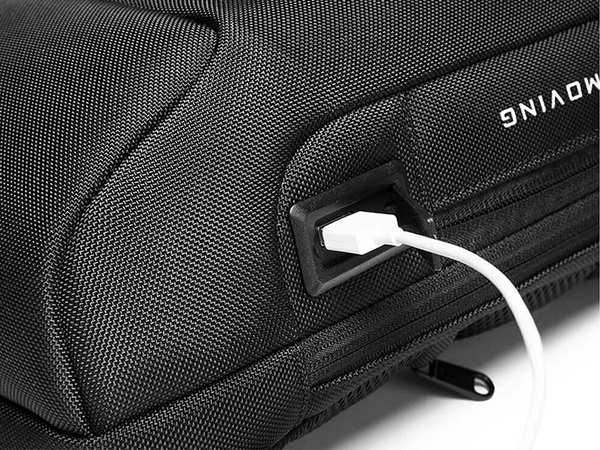 کوله کراس بادی تک بند ضد سرقت دارای پورت USB بنج BANGE BG-22085 Sling Chest Bag USB External Charging Port - تصویر 7