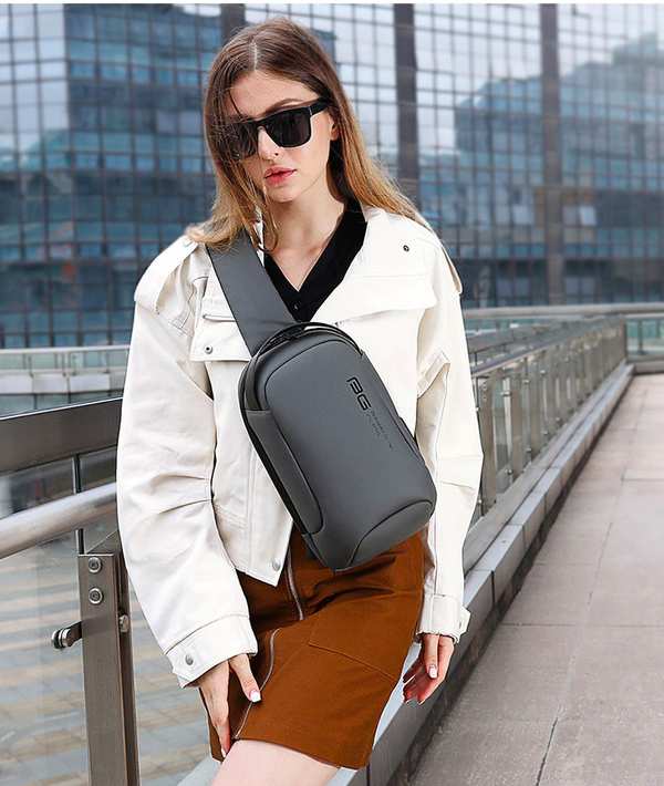کوله تک بند حرفه ای ضد آب دارای USB بنج BANGE BG-7221 Men Bag Casual Business Messenger Cloth Bag - تصویر 13