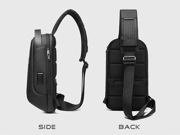 کوله تک بند حرفه ای ضد آب دارای USB بنج BANGE BG-7221 Men Bag Casual Business Messenger Cloth Bag - تصویر 2
