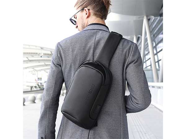 کوله تک بند حرفه ای ضد آب دارای USB بنج BANGE BG-7221 Men Bag Casual Business Messenger Cloth Bag - تصویر 6