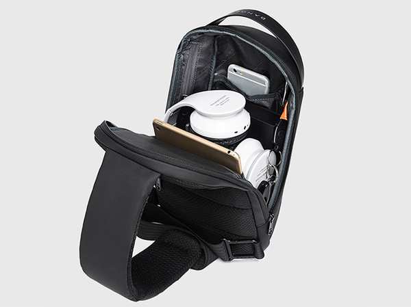 کوله تک بند حرفه ای ضد آب دارای USB بنج BANGE BG-7221 Men Bag Casual Business Messenger Cloth Bag - تصویر 8