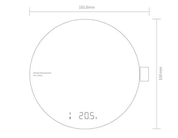 ترازوی آشپزخانه هوشمند شیائومی Xiaomi HOTO Monkey Smart Kitchen Scale QWCFC001 - تصویر 8
