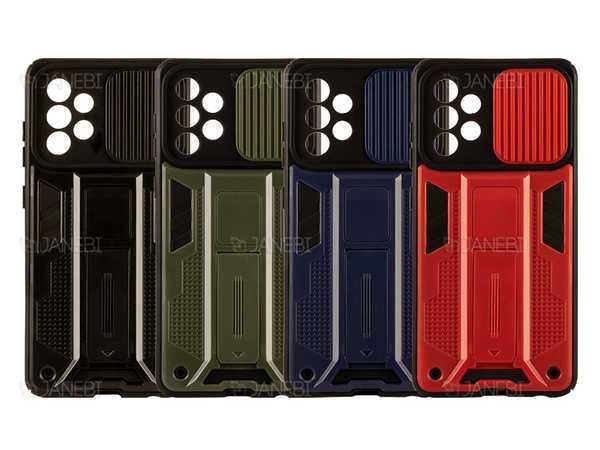 قاب محافظ لنز و استند دار سامسونگ Samsung Galaxy A52 Slide Camera & Stand Case