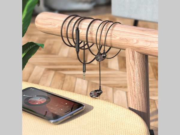 هندزفری سیمی جک 3.5 هوکو Hoco Wired earphones 3.5mm M90 Delight with mic - تصویر 7