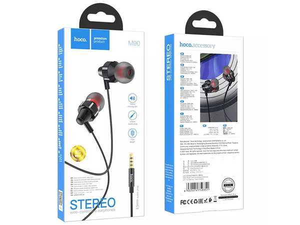 هندزفری سیمی جک 3.5 هوکو Hoco Wired earphones 3.5mm M90 Delight with mic - تصویر 8