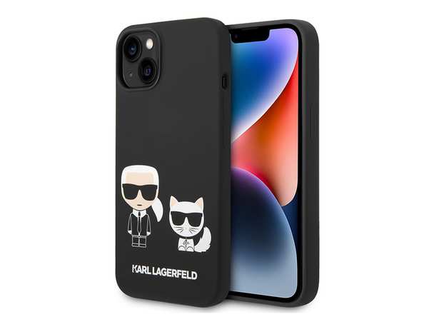 قاب سیلیکونی آیفون 14 طرح گربه و کارل CG Mobile iphone 14 Cat Karl Lagerfeld Silicone Case843232NC6683