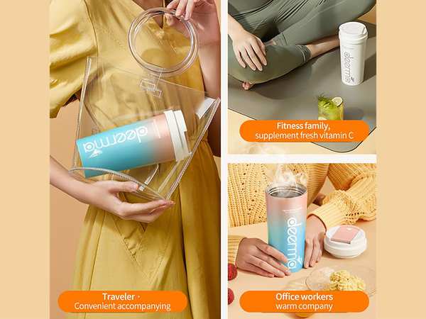 مخلوط کن قابل حمل شارژی شیائومی Xiaomi DEM-NU90 Deerma Portable Mini Juice Blender - تصویر 15