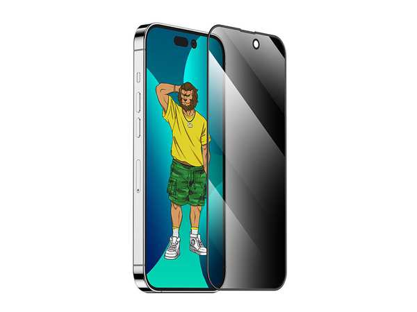 محافظ صفحه نمایش شیشه ای حریم شخصی آیفون 14 پرو گرین Green iPhone 14 Pro 3D Silicone+ Privacy Glass