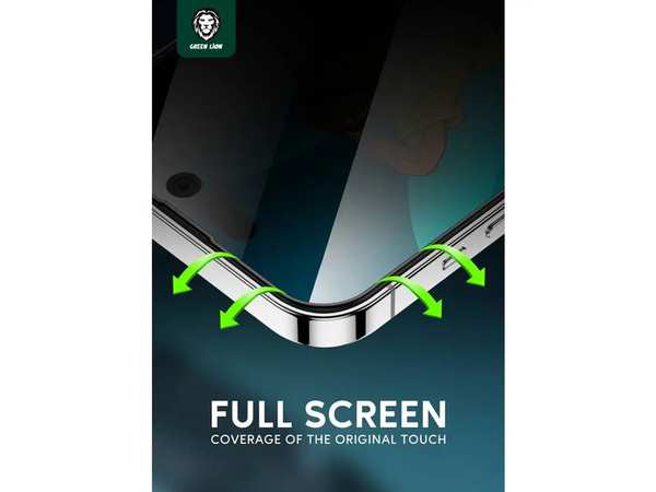 گلس حریم شخصی آیفون 14 گرین Green iPhone 14 3D Silicone+ Privacy Glass - تصویر 7