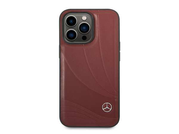 قاب چرمی آیفون 14 پرو طرح مرسدس بنز Mercedes-Benz Leather Case - تصویر 2
