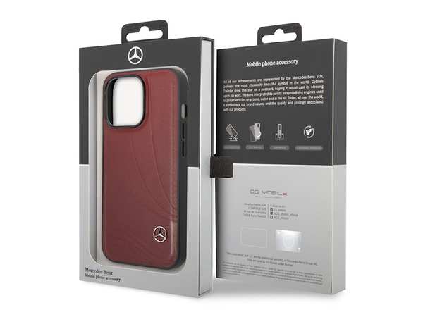 قاب چرمی آیفون 14 پرو طرح مرسدس بنز Mercedes-Benz Leather Case - تصویر 5