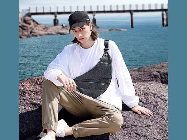 کیف قفسه سینه ضد آب آیپد 7.9 اینچ بنج Bange BG-7378 Men Waterproof Crossbody Chest Bag - تصویر 10