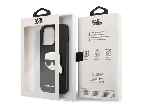 قاب چرمی آیفون 14 پرو طرح کارل CG Mobile iphone 14 Pro Karl Lagerfeld Leather Case - تصویر 9