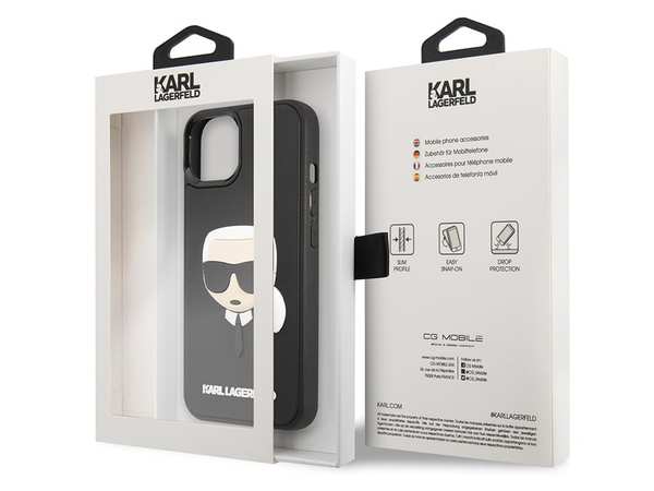 قاب محافظ آیفون 14 پلاس طرح کارل برجسته CG Mobile iphone 14 Plus Karl Lagerfeld Case - تصویر 5