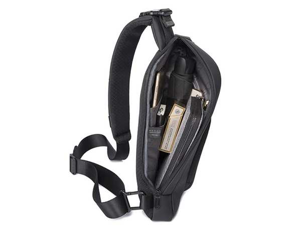 کوله تک بند ضد آب بنج Bange BG-7312 Men Microfiber Leather Crossbody Chest Bag - تصویر 6