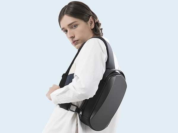 کوله تک بند ضد آب یو اس بی دار بنج BANGE BG-7256 Men Chest Bag Waterproof - تصویر 4