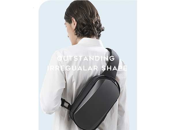 کوله تک بند ضد آب یو اس بی دار بنج BANGE BG-7256 Men Chest Bag Waterproof - تصویر 9
